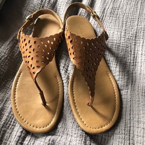 Tan Leather Franco Sarto Sandals